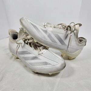 Adidas Adizero Electric Football Cleats Mens 12.5 White Silver IF2425 Low Top